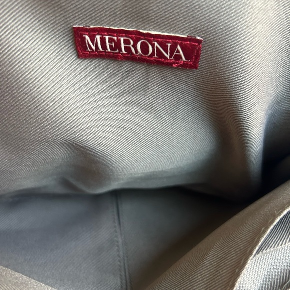 Chic gray Leather Crossbody Bag Merona - Picture 12 of 12